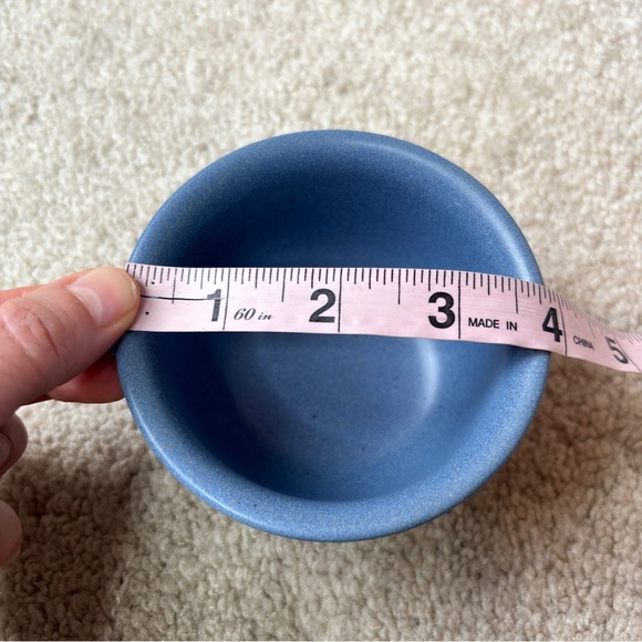 Dansk Vintage Mesa Sky Blue Set of 4 Small Ceramic Coffee or Tea Mugs KW Japan - Picture 9 of 11